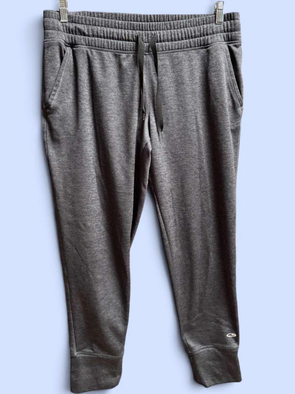 C9 Champion Women's Joggers L Gray Navy Warm Cozy Sweatpants